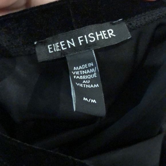 Eileen Fisher Stretch Velvet Ankle Leggings M - Picture 4 of 11